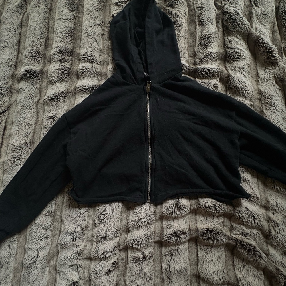 Art Class Black Hooded Bomber Jacket